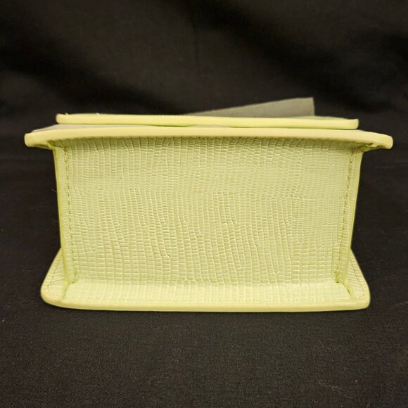 JW Pei Fae Mini Top Handle Bag in Lime Green Lizard - Picture 10 of 12